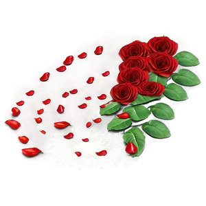 Red Rose Petal Path PNG 05242024 PNG