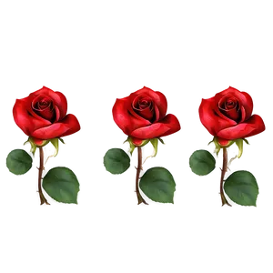 Red Rose Petals PNG Uiw41