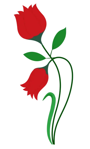 Red Rose Vector Art