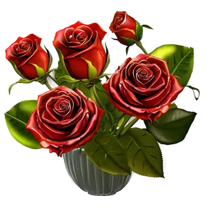 Red Roses Arrangement Png 06212024 PNG image