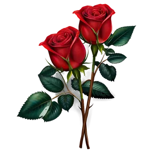 Red Roses Bouquet PNG Nde