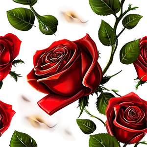 Red Roses Bouquet PNG Wti97