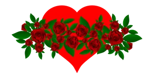 Red Roses Heart Love Graphic