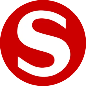 Red S Letter Circle Logo PNG image