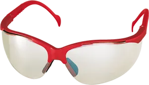 Red Safety Goggles Transparent Background PNG image