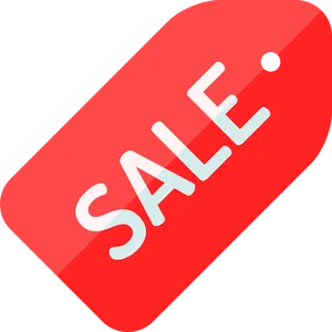 Red Sale Tag Vector PNG image