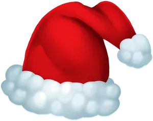 Red Santa Claus Hat Illustration PNG image