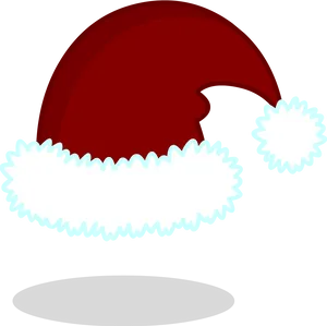 Red Santa Hat Cartoon PNG image