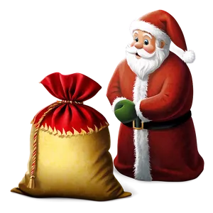 Red Santa Sack Png 98 PNG image