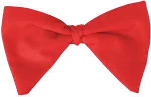 Red Satin Bow Tie PNG image