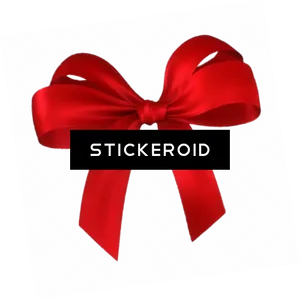 Red Satin Bow Transparent Background PNG image