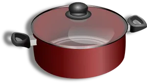 Red Saucepanwith Lid
