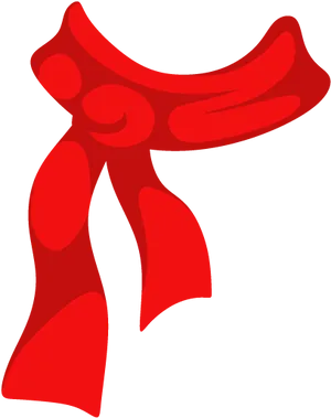 Red Scarf Graphic Illustration PNG