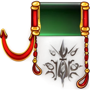 Red Scroll Banner PNG Qbp66 PNG