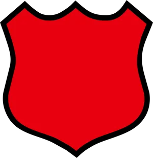 Red Shield Graphic PNG