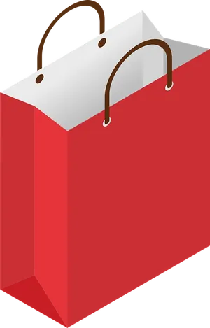 Red Shopping Bag Icon