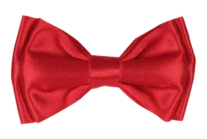 Red Silk Bow Tie PNG image