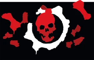 Red Skull Map Illustration PNG image
