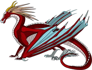 Red Skywing Dragon Wings Of Fire PNG image
