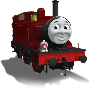 Red Smiling Train Character Thomas Friends PNG image