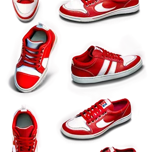 Red Sneakers PNG Sfa16