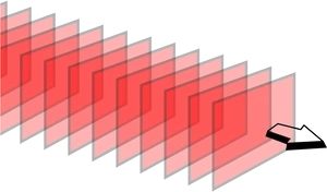 Red Sound Wave Graphic PNG image