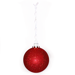 Red Sparkle Ornament PNG 90