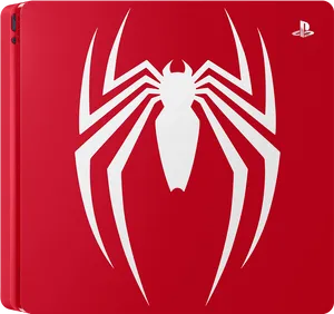 Red Spider Icon Play Station Console PNG image