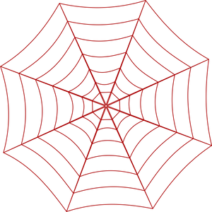 Red Spider Web Graphic PNG image