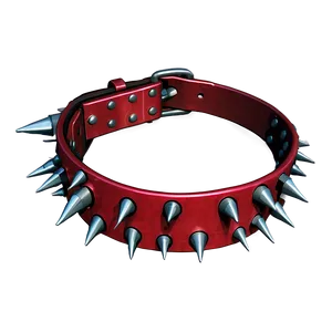 Red Spiked Collar Png 46 PNG image