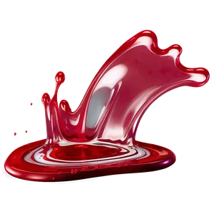 Red Splash 3d PNG 43 PNG