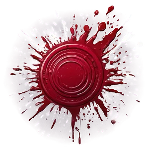Red Splash Circle PNG Pfo PNG