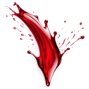 Red Splash Droplet PNG Ori50 PNG