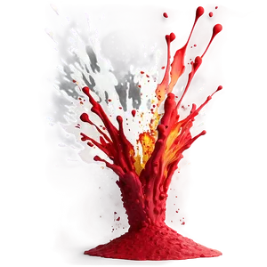 Red Splash Explosion PNG 6