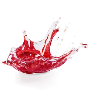 Red Splash On White Png 5 PNG image