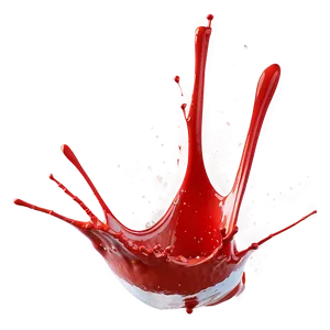 Red Splash Splash PNG Paa51