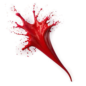 Red Splash Swirl PNG 18