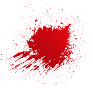 Red Splatter Abstract PNG image