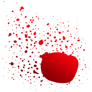 Red Splatter Graphic