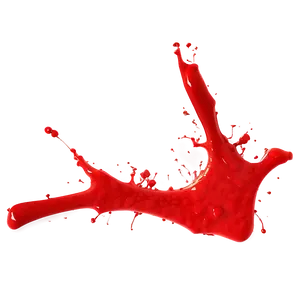 Red Splatter On White PNG 47