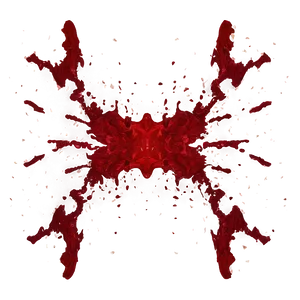 Red Splatter Rorschach Test PNG Wgr32 PNG