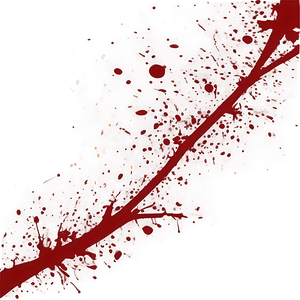 Red Splatter Silhouette PNG Xjq
