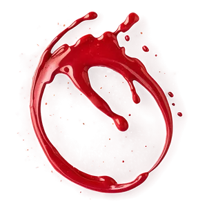 Red Splatter Splash Isolated PNG 06132024 PNG