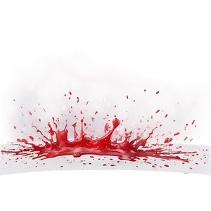 Red Splatter Splash Isolated PNG 06132024
