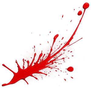 Red Splatter Splash Isolated PNG 63