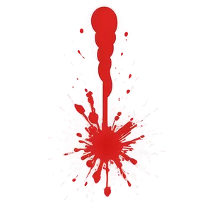 Red Splatter Vector Style PNG 06132024