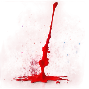 Red Splatter Watercolor Effect PNG 42 PNG