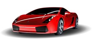 Red Sports Car Black Background