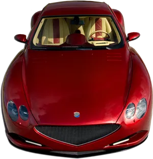 Red Sports Car Front View PNG image