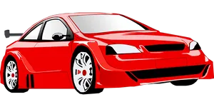 Red Sports Car Illustration